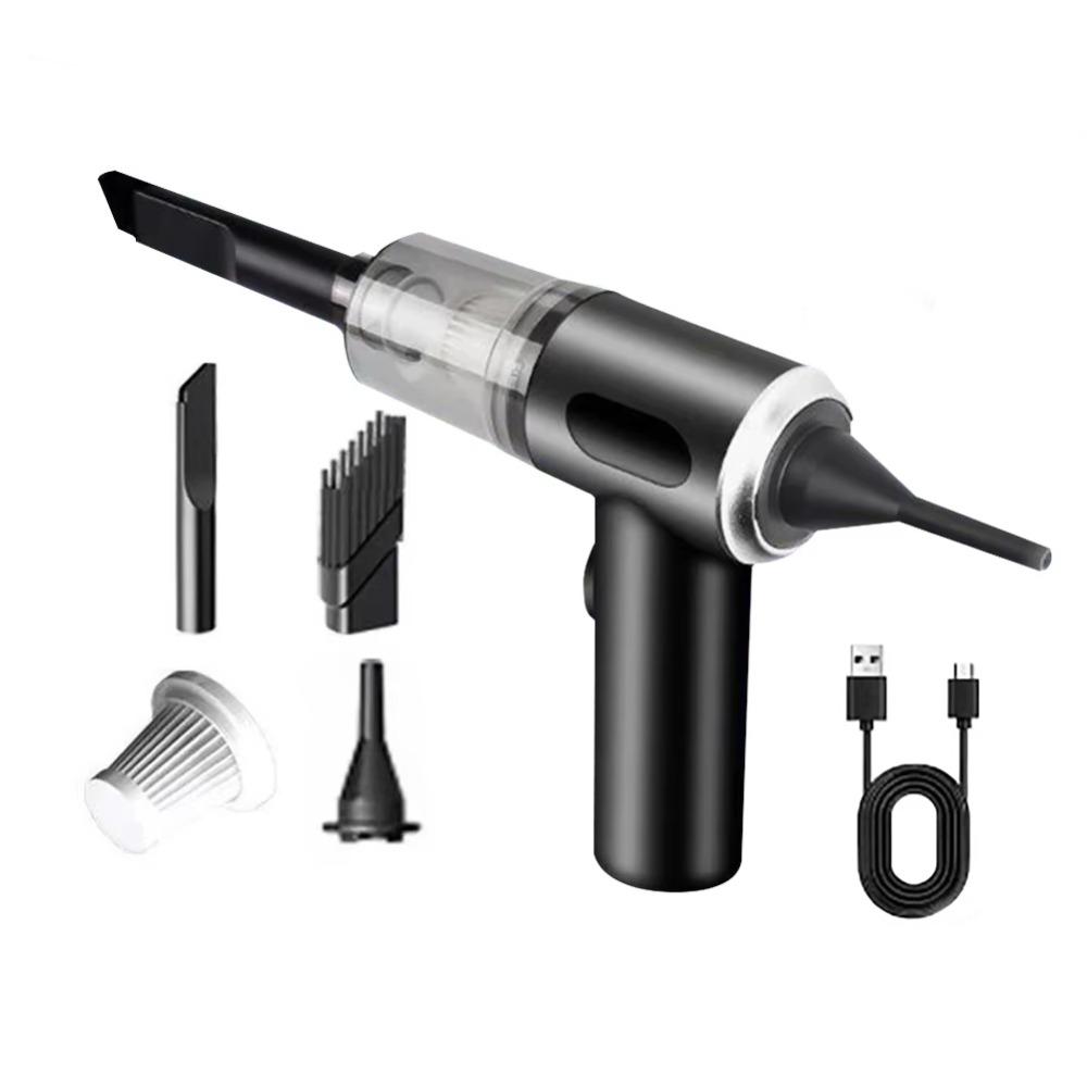 

Durable Portable Wireless Car Vacuum Cleaner Strong Suction 120W High Power Dust Remover Dual Use Cordless Cleaner Home Use чорний