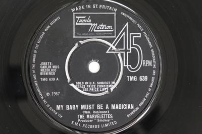 7-Zoll-Schallplatte MARVELETTES - My Baby Must Be A Magician TMG639 Tamla Motown 1968 UK Soul/Funk Gebraucht
