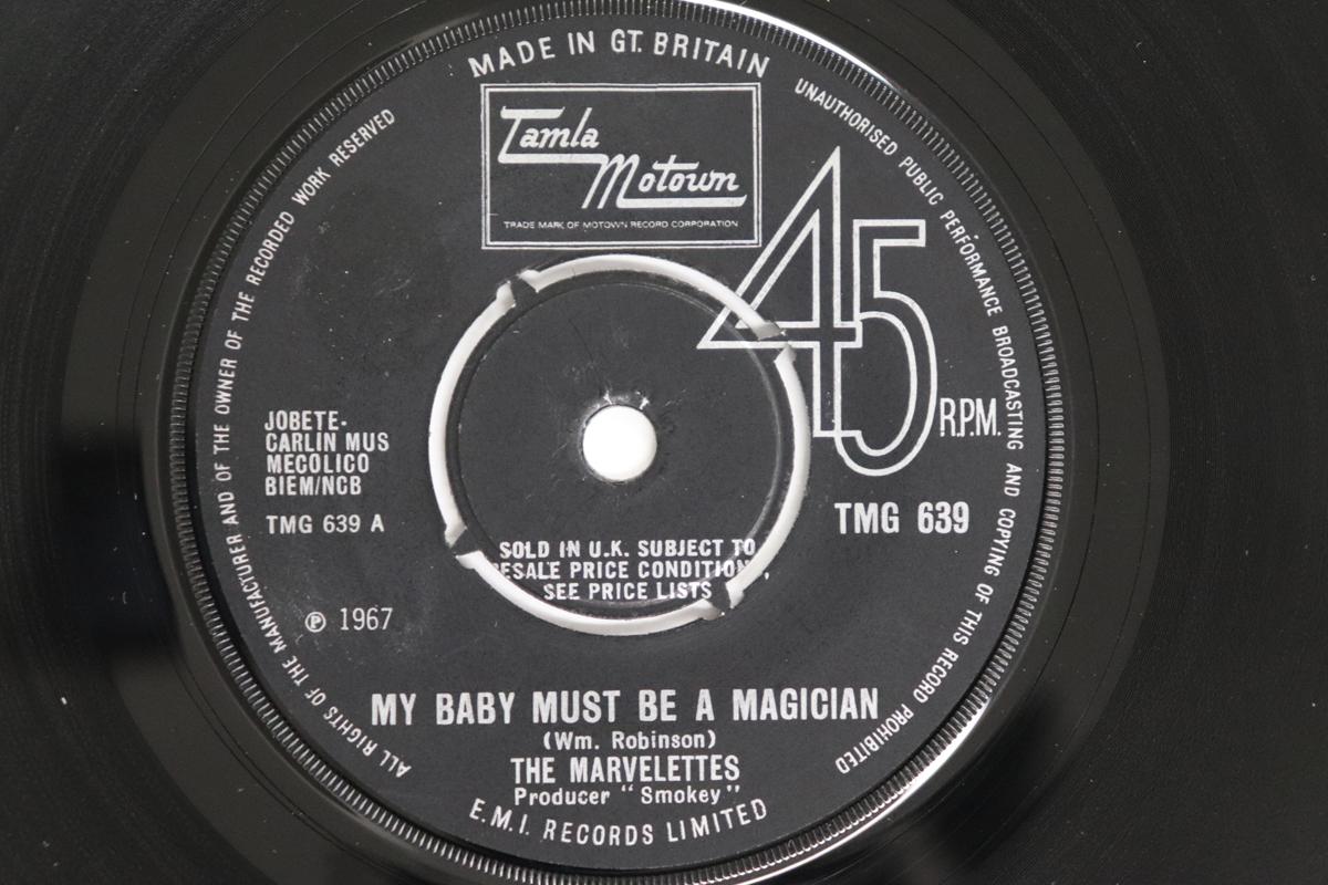 

7-дюймовая пластинка MARVELETTES - My Baby Must Be A Magician TMG639 Tamla Motown 1968 UK Соул/Фанк Б/У