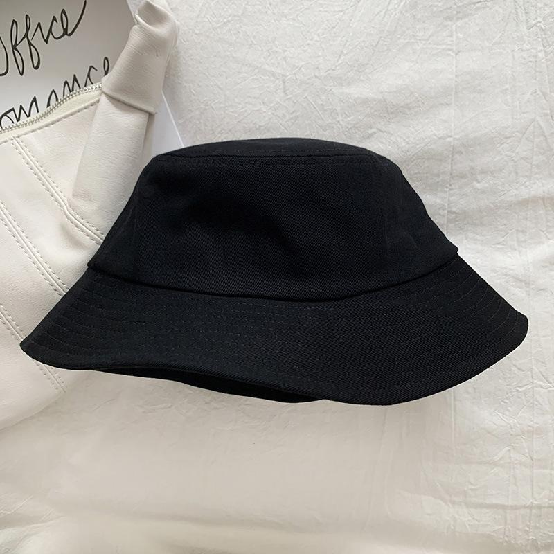 Candy colored fisherman hat, solid color sun protection bucket, thin design, temperament sun basin hat