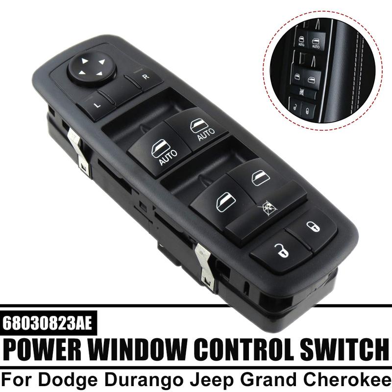 Car 68030823AE 68030823AC Front Left Driver Electric Power Window Switch for Dodge Durango Jeep Grand Cherokee 2011 2012 2013