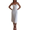 Spring new, sexy and elegant polka dot print halter dress long dress