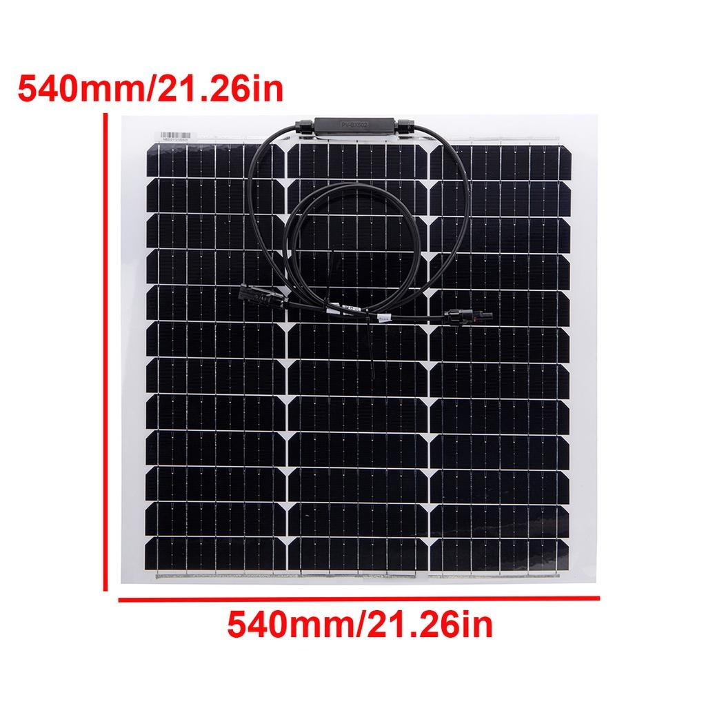 100W High Efficiency Monocrystalline Solar Panel Cell Flexible Panel Solar System For Home Camping Car RV Boat 18.5V