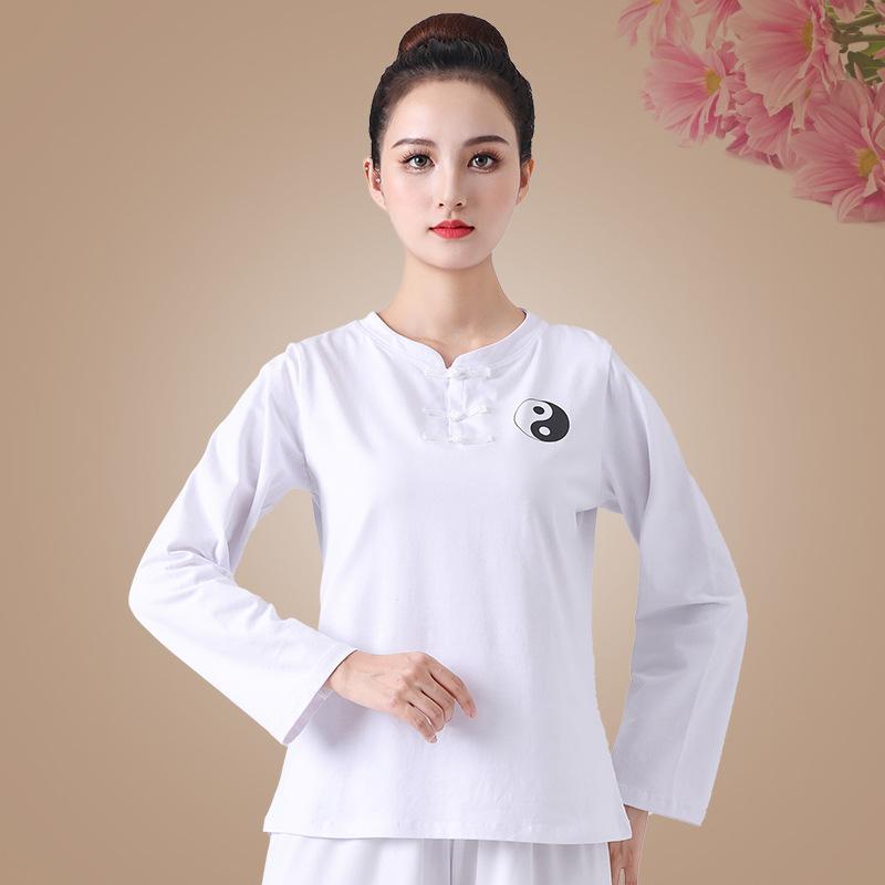 Roupa Feminina de Tai Chi Manga Comprida Uniforme de Tai Chi Roupa de Prática de Arte Marcial Wushu Conjuntos de Kung Fu