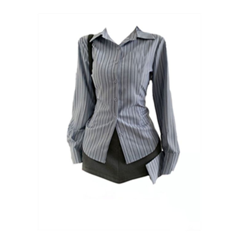 

Amazon Retro Striped Shirt Oversize Women s Clothing Skirt M