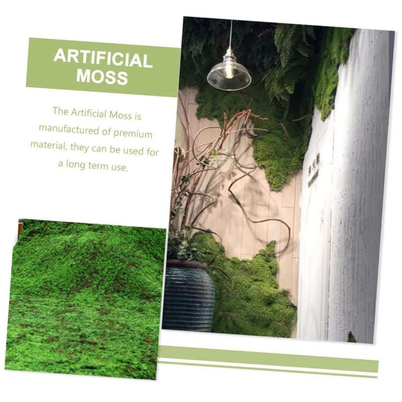 Kunstrasen Moos Grasland Synthetischer Kunstrasen Teppich Simulation Muscus Wand Rasen Dekoration Gartenschmuck Außendekoration