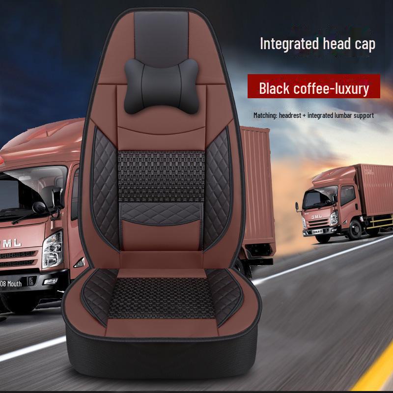 Foton GTL Jiefang J6P Sinotruk Shandeka Heavy Truck Seat Cushion - Universal Four Seasons Full Package Cover for Co-Pilot and Main Seat.