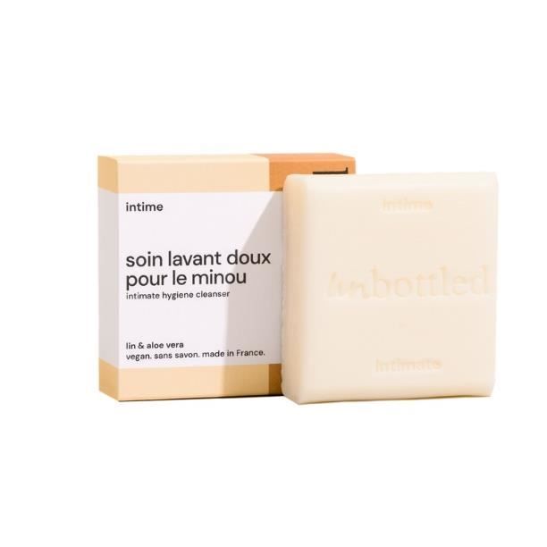 Savon solide - UNBOTTLED - Soin Lavant Intime - 90 g - Ultra doux - Sans parfum