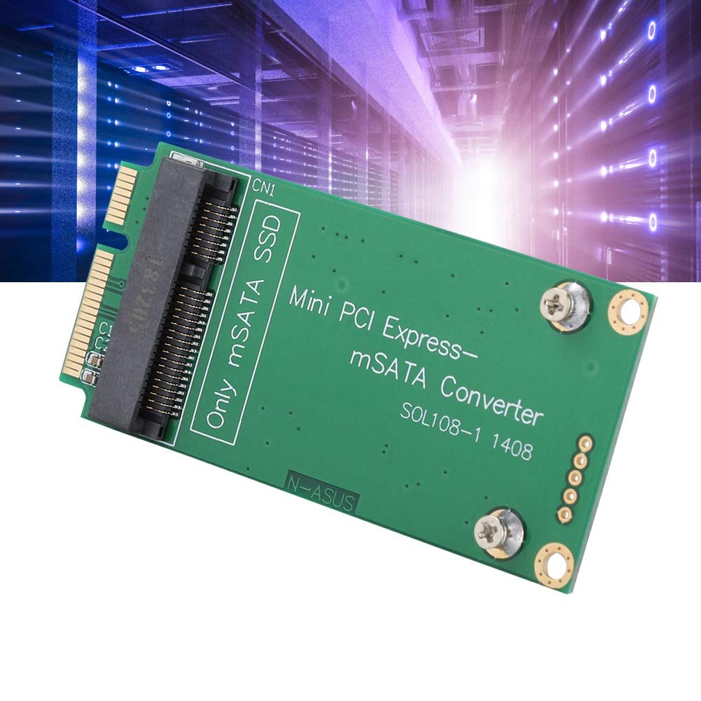 Conversor de Cartão Adaptador para ASUS Mini PCI-e Pinagem SATA, Placa Riser SSD mSATA para SSD Mini PCIE SATA, Suporta SSDs mSATA 30x50mm