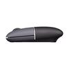SANWA SUPPLY Mobile Mouse, Bluetooth/Wireless (USB A) Combo (Dual Mode), Rechargeable, Slim and Compact, Black, SLIMO Series, MA-WBBS310BK
