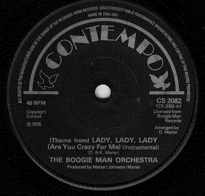 7inch Record BOOGIE MAN ORCHESTRA - (Theme From) Lady, Lady, Lady (Are  CS2082 Contempo 1976 UK Soul/Funk Used