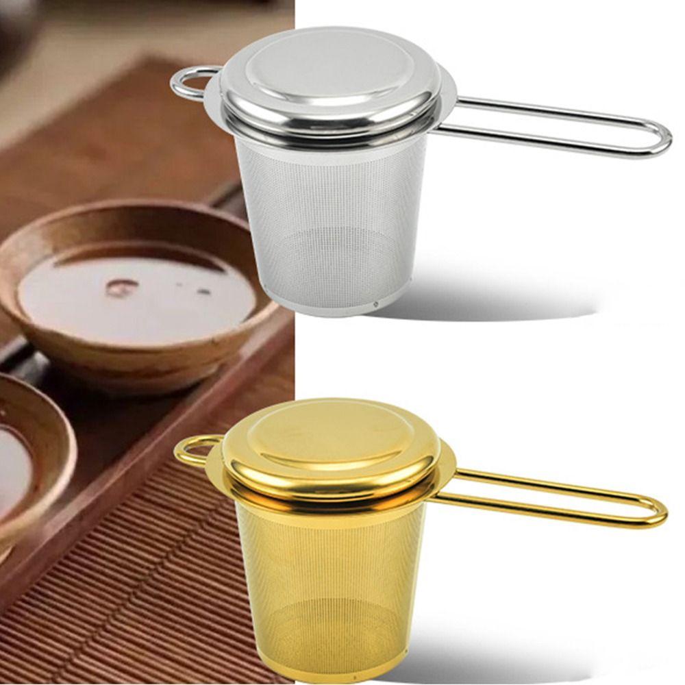With Lid Hanging Tea Infuser Reusable Spice Filter Useful Stainless Steel Tea Strainer  Teapot