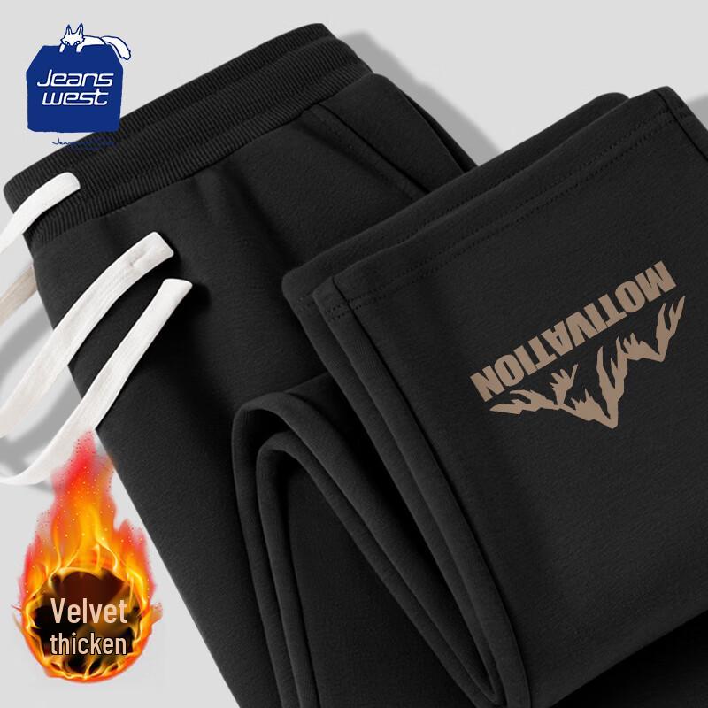 

JEANSWEST CLUB Men s Fleece-Lined Straight-Leg Sweatpants L