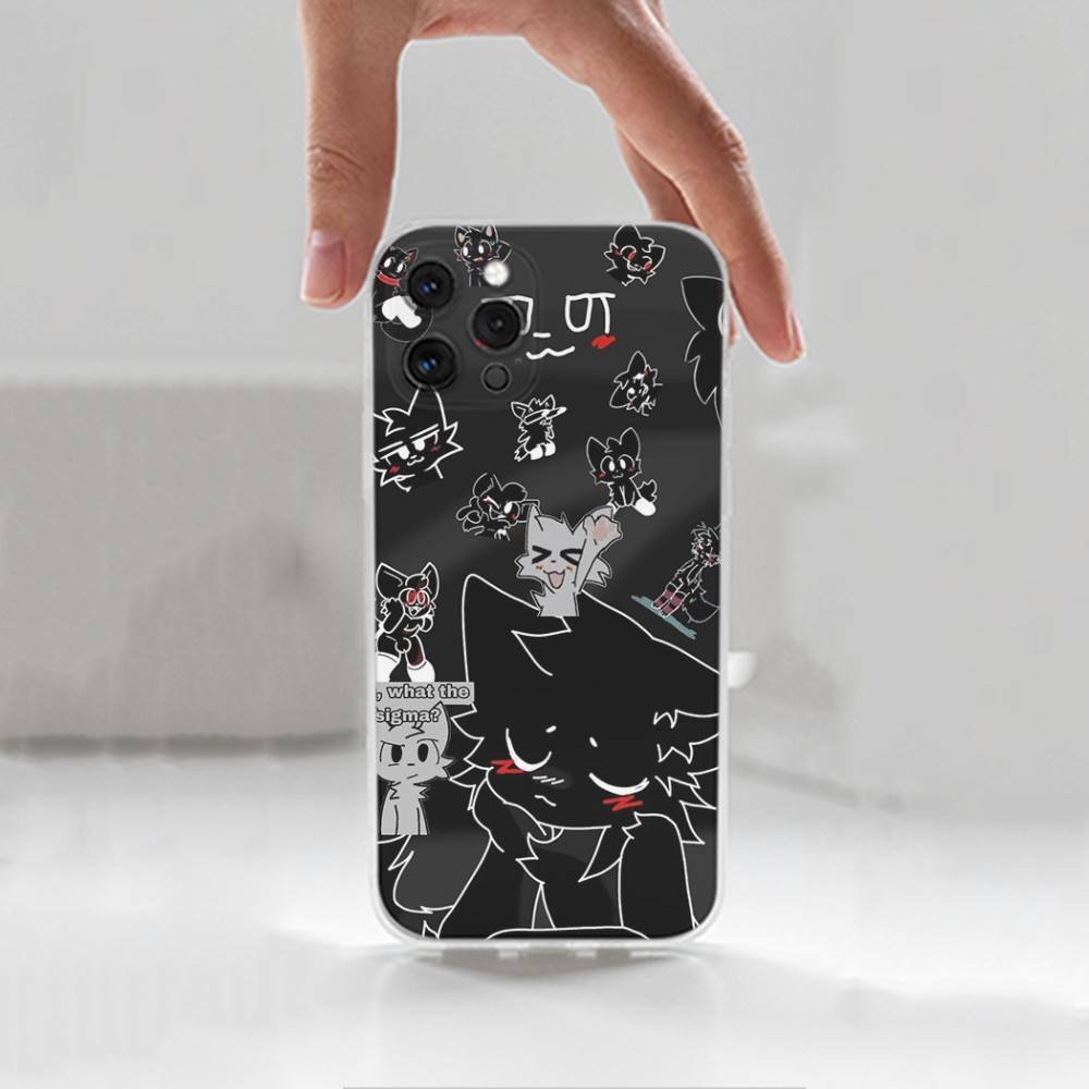 C-Cute B-Boykisser Phone For iPhone 14,13,12,11,17,16,15,Pro,X,XS,XR,SE,Max,Plus,Mini Transparent Soft Cover