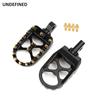 Golden MX Style Foot Pegs Wide Footrests Pedals Gear Shifter Peg For Harley Dyna Fatboy Street Bob Sportster 883 Softail Bobber