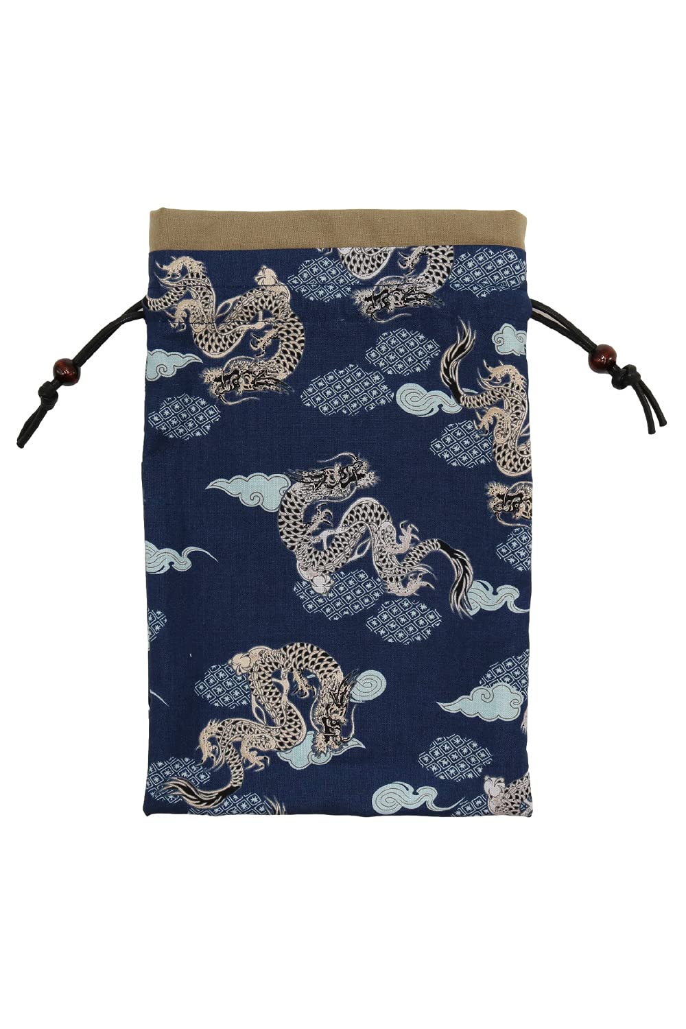 

Drawstring bag for goshuin stamp goshuin stamp notebook made in Japanese pattern blue notebooks, case, Japan, (navy dragon)