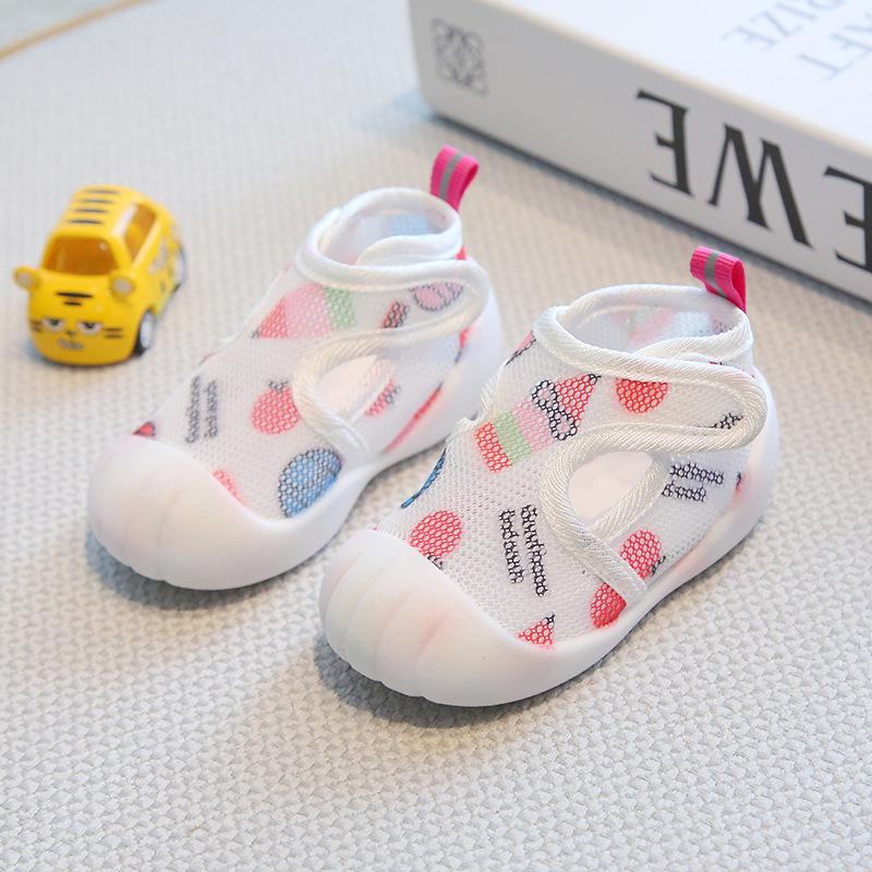 

Baby Summer Sandals: Soft Sole, Non-Slip, Velcro, Breathable Mesh Walker Shoes Insole 15.5CM