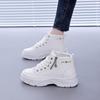 Women's Casual Chunky Platform Sneakers Breathable N-Slip Walking Shoes Comfort Athletics High-Top Shoes for Women Lace-Up Tennis Running Sneakers