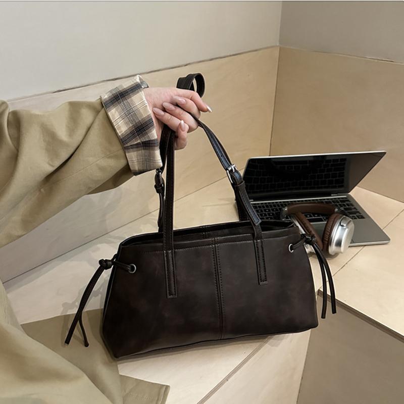 Vielseitige Handtasche aus weichem PU-Leder, quadratisch, Vintage-Damen-Schultertasche, klassisches Luxusdesign, Reißverschluss, Unterarmtasche, Tote