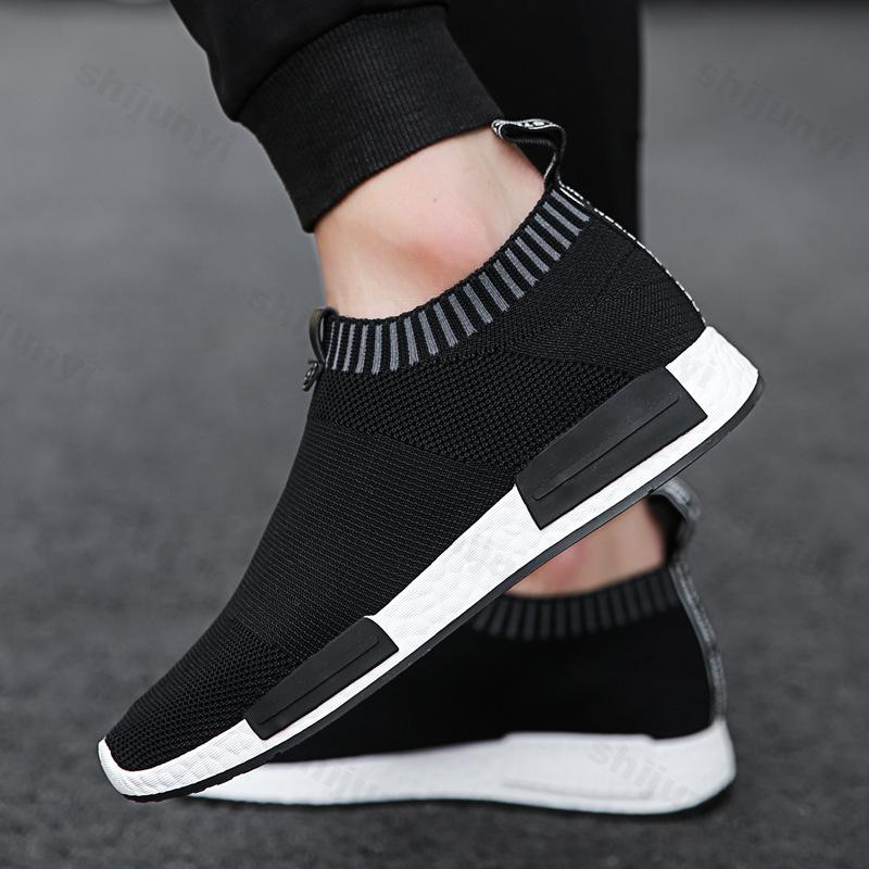 Men Casual Shoes Breathable Sock Sneakers 2025 Autumn Comfortable Outdoor Running Shoes Fashion Anti Slip Walking Jogging Shoes