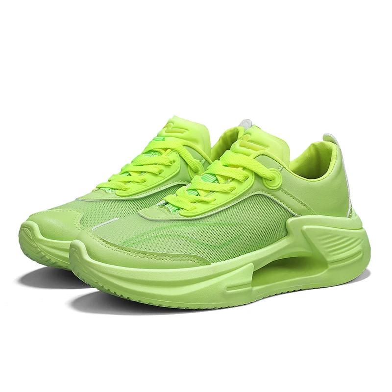 

Повседневные кроссовки для ходьбы и бега, легкие, новые, мужские, спортивные, дышащие, легкие, удобные, спортивные, нескользящие кроссовки 39 зелёный