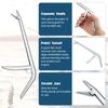 Stainless Steel Hook Remover Fish Clamp Pliers Fish Hook Removal Pliers Fishing Hook Tool Fishing Tackle Fish Control Pliers