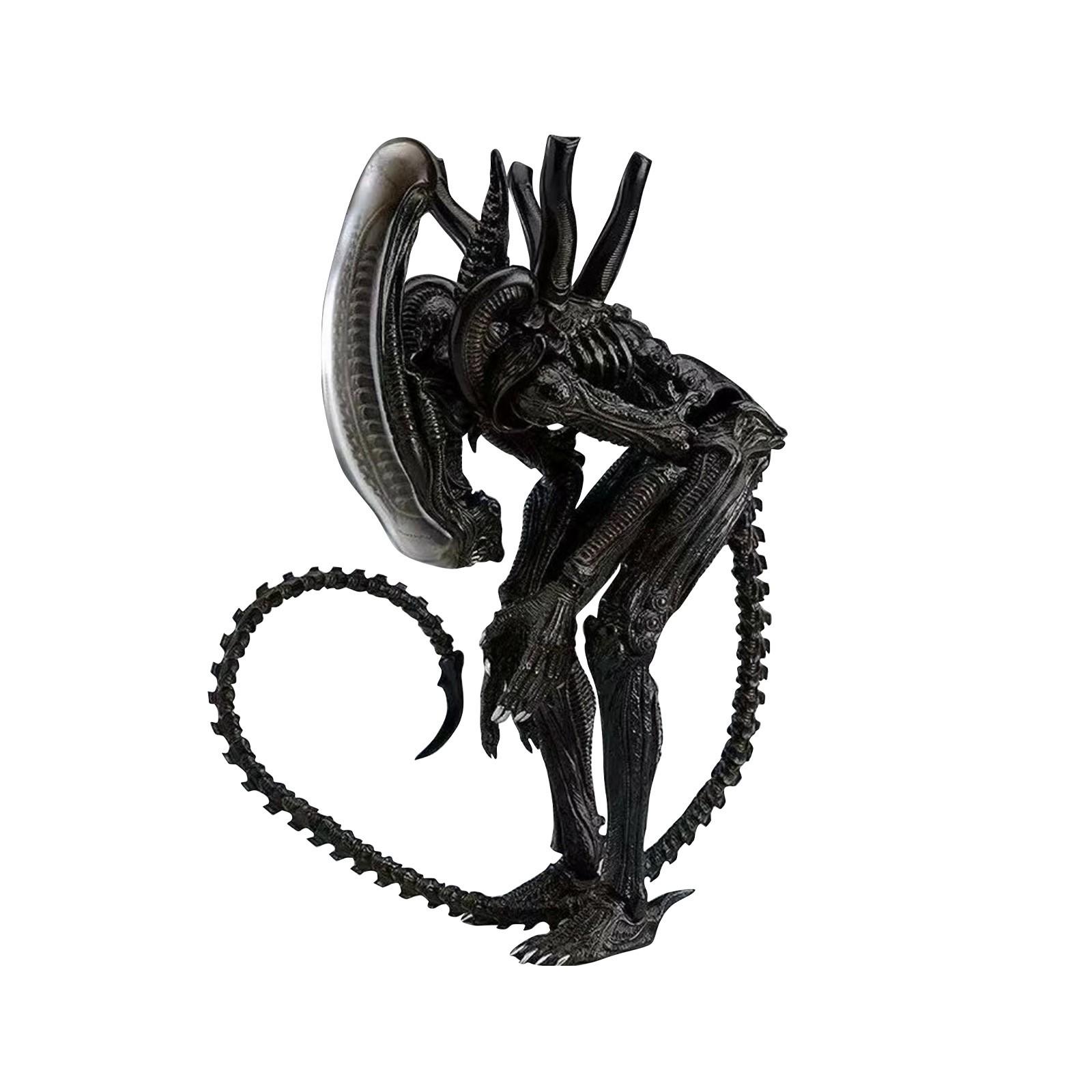 Collectible Alien Action Figure Detailed Articulated Model Durable PVC Material Realistic Movie Inspired Design One Size чёрный