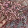1/3Yards Luxury Sequin Beaded Lace Fabric Embroidered Tulle Mesh Fabric for Wedding Dress Evening Gown Bridal Party DIY Sewing