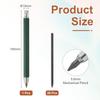 PATIKIL Mechanical Pencil Lead Large Automatic Holder with 20 2B Pencil for and Green 5.6mm Holder, Leads, Drawing, Art, Sketching, Woodworking,