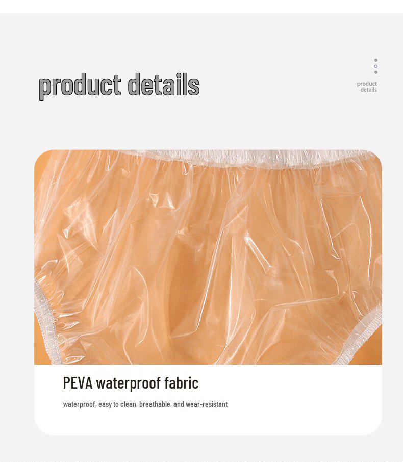 Unisex Reusable TPU Waterproof Incontinence Pants - Leak-proof Plastic Diapers