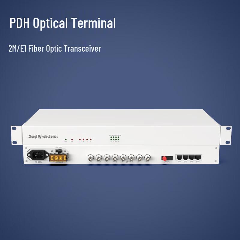 Zhongke Optoelectronics PDH Optical Transceiver with E1 & Ethernet Ports