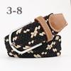 2026 New Fashion High Quality Explosive Women's Canvas Belt Men's Elastic Belt Casual Stretch Woven Pin Buckle Belt