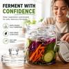 With Handle Heavy Fermenting Weights Fermented Wide Mouth Mason Jar Lid  Kimchi Making