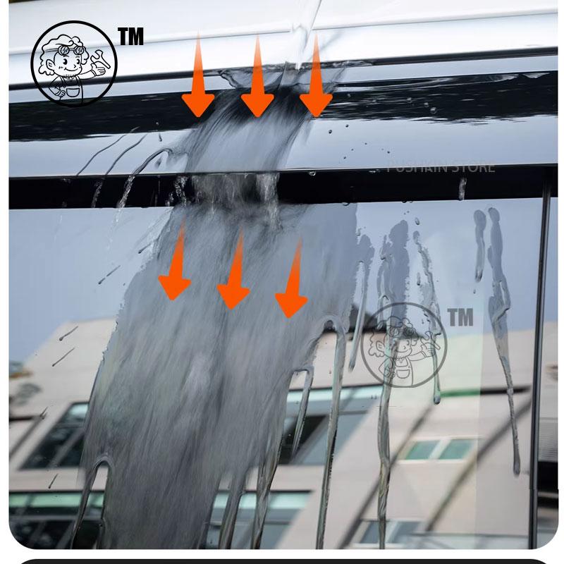 For Zeekr 9X 2026 Car Side Window Wind Deflectors Vent Visors Sun Wind Rain Shield Rain Eyebrow Guards Accessories