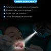 Niceden 2,5X 3,5X LED Dental Lupe Ultraleichte Binokulare Vergrößerungsbrille Zahnarzt Chirurgische Dentalbrille für Dentalchirurgie Winkel