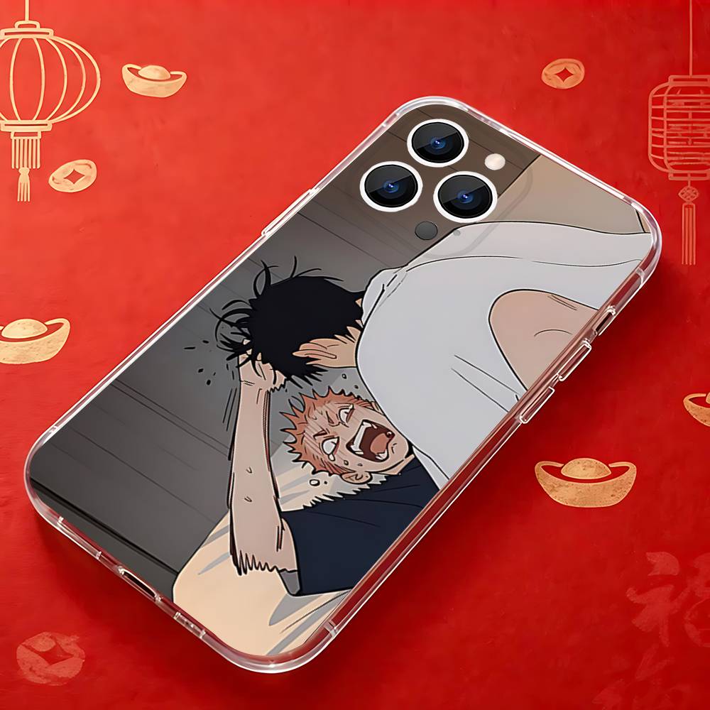 Cartoon BL 19 Days Comics Phone Case For iPhone 17,16,15,14,13,12,11 Pro,Max,Plus,X,XS,XR,SE4,E Mini Transparent Soft Cover
