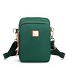 Fashion Women's Single Shoulder Backpack Trendy Shopping Nylon Cloth Bag New Crossbody Mobile Phone Bag Casual All-match Small Square Bag