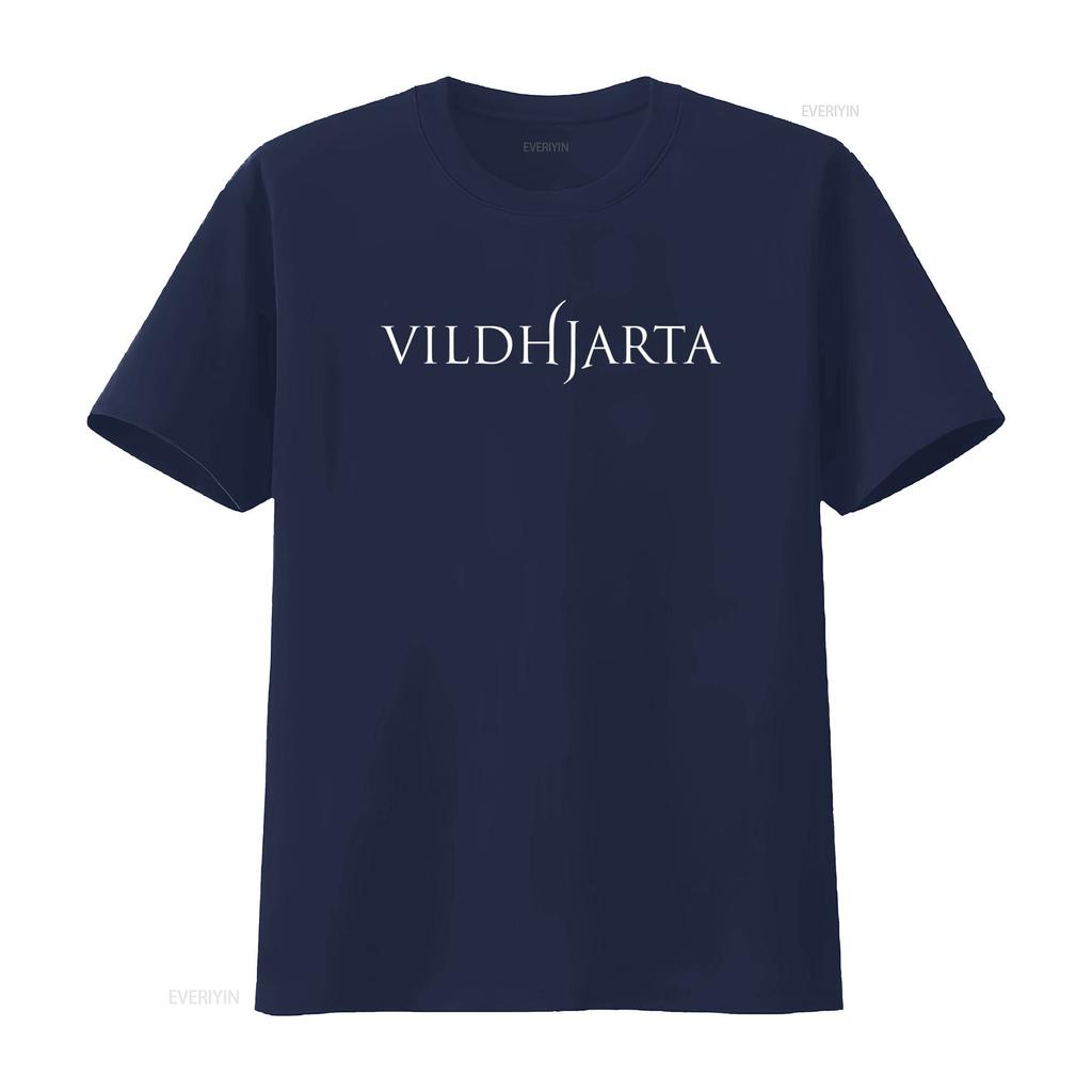 T-SHIRT VILDHJARTA Disponibile in Tutte le Taglie S M L XL XXL Colori Classici Bianco e Nero vintage Lavato Alla Moda homme