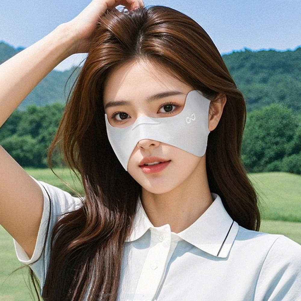 UV Protection Ice Silk Mask Thin Eye Protection Mask Summer Sunscreen Eye Patches  Outdoor