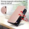 Luxury Artificial Diamond Magnetic Leather Wallet Case for iPhone 17 Air 16e 16 15 14 13 12 11 Pro X XS Max 8 7 Plus Phone Cover