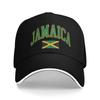 Chapeau d'extérieur jamaïcain unisexe Drapeau de la Jamaïque Casquette de soleil Casquette de baseball décontractée Chapeaux anti-UV