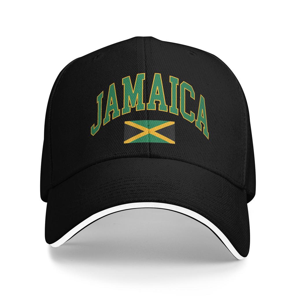 Chapeau d'extérieur jamaïcain unisexe Drapeau de la Jamaïque Casquette de soleil Casquette de baseball décontractée Chapeaux anti-UV