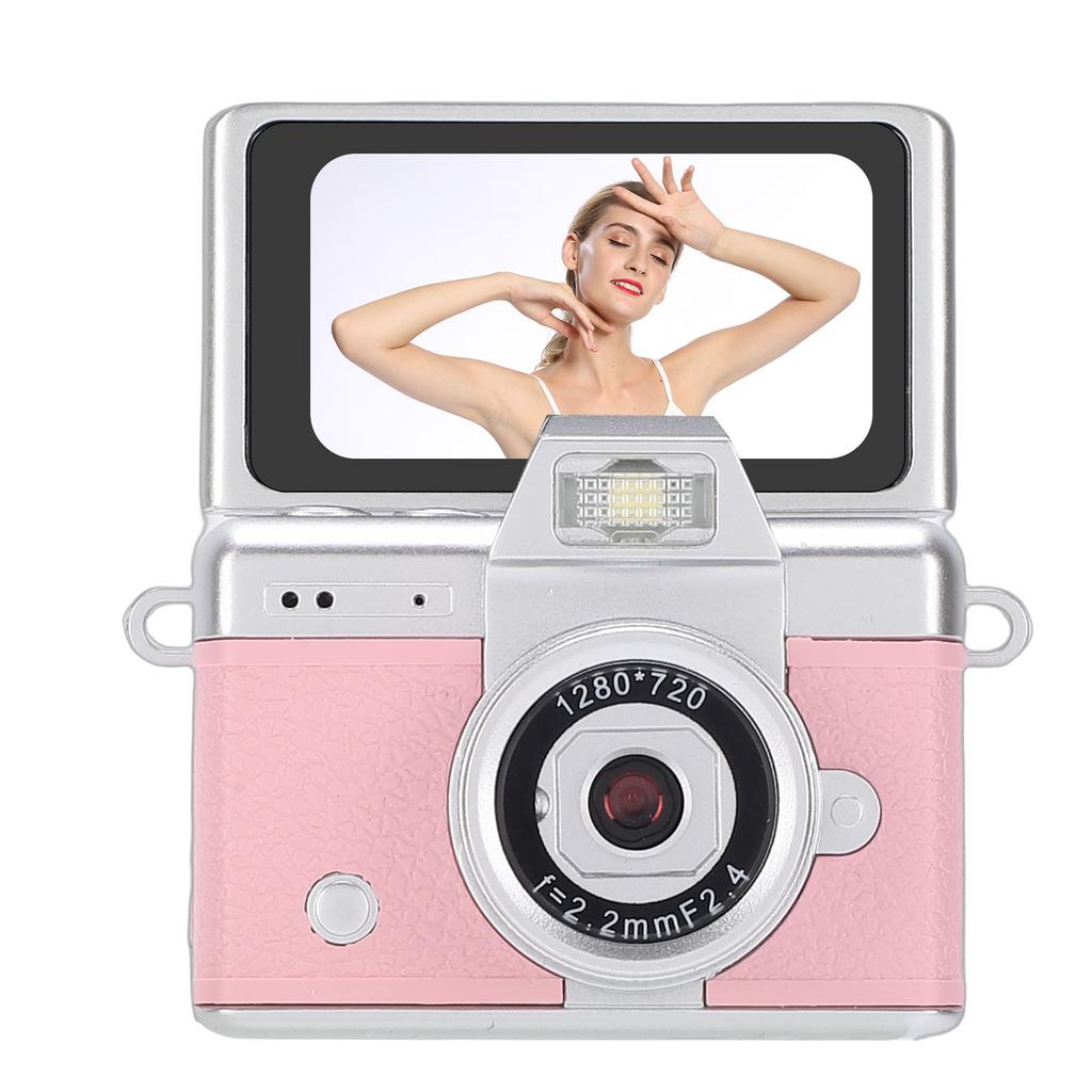 Palm Size Camera with Wide Angle Lens 1.47 Inch 180 degrees    Screen 1080P Re able Retro Camera for Campus Cycling Pets