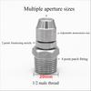 1/4" 1/2" Stainless Steel Adjustable Atomization Sprayer 0.8-1.8mm Misting Nozzle Adapter Garden Irrigation Agriculture Watering