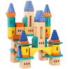 Wooden Early Education Bunny Day And Night Color Toy Car Children'S Educational Creative Splicing Building Block Baby