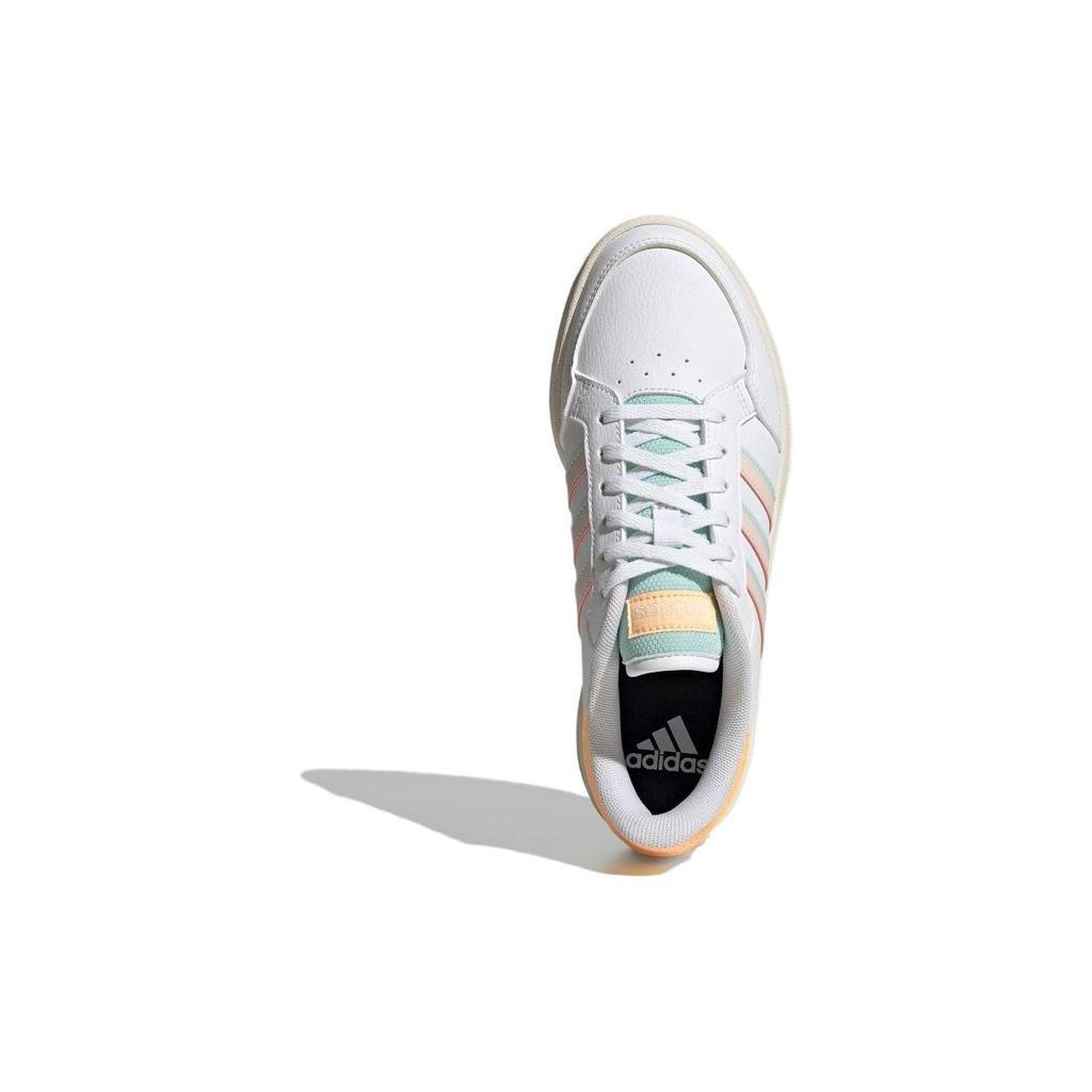 adidas Breaknet Casual Slip-Resistant Durable Low-Top Skate Shoes Women Sneakers White Pink IG6541