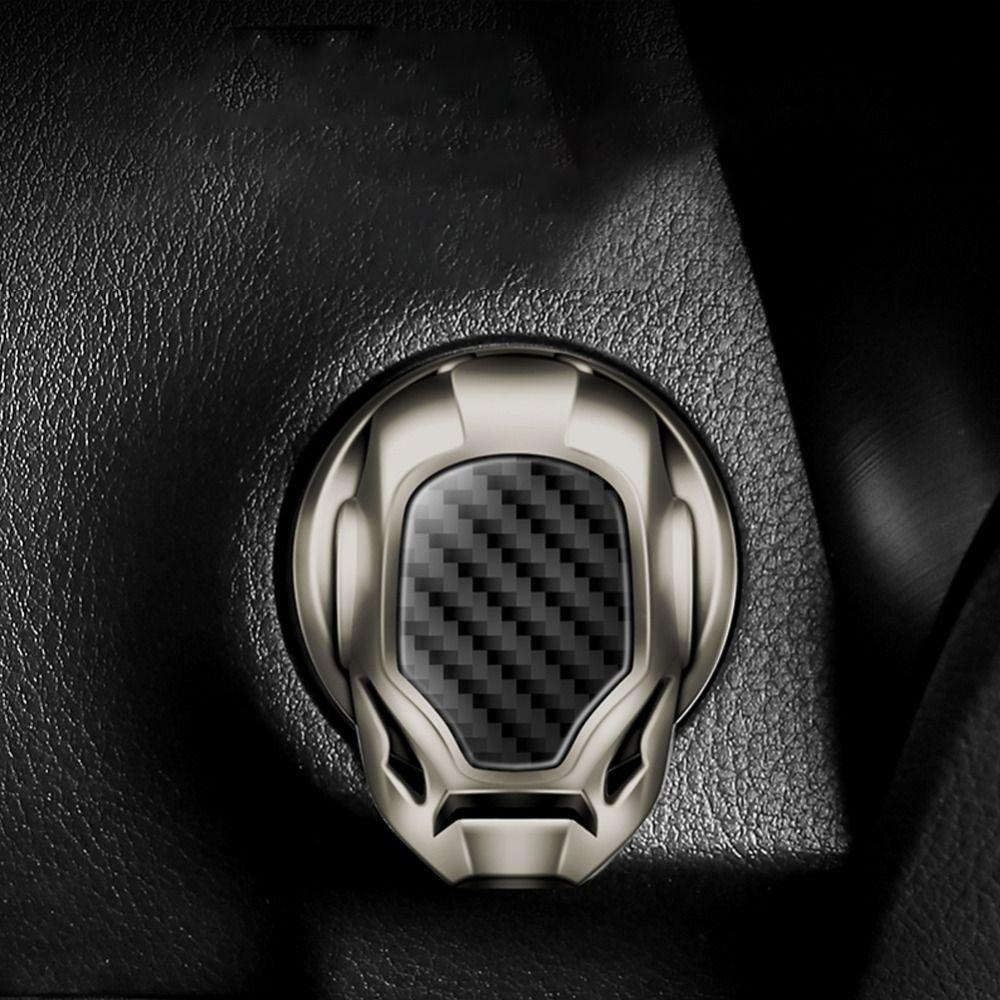 Decoration Protective Cover Start Stop Button Engine Ignition Button Cover Car Interior Protector