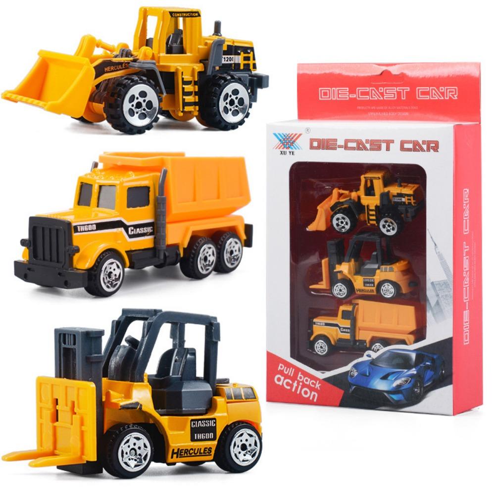 

3pcs/set 2 Styles Children Kids Alloy Tractor Tractor Toy Model Car Toys for Boys 2