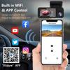 3 Channel Dash Cam for Car 1080P Video Recorder WIFI APP Dashcam Car DVR Front and Rear View Camera Night Vision car accessory