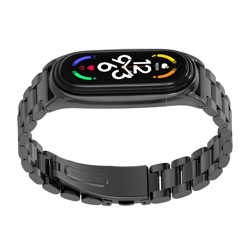 Metal Strap for Mi Band 10 11 9 8 7 6 5 Stainless Bracelet for Xiao mi Mi Band 10 Strap for Mi Band 9 Mi Band 8 Wristband 3